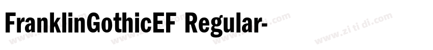 FranklinGothicEF Regular字体转换